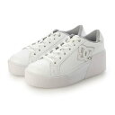 ディーシーシューズ DC SHOES レディース スニーカー CHELSEA LITE WEDGE DW244601 (WHITE/SILVER)