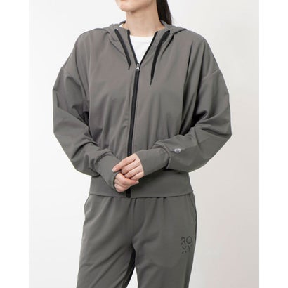 ロキシー ROXY レディース フィットネス アウター FEELING COZY HOODIE RZP244520 （グレー）