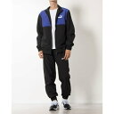 プーマ PUMA メンズ ウインド上下セット ウーブン カラーブロック スーツ_ 684143 (プーマブラック-ラピスラズリ)