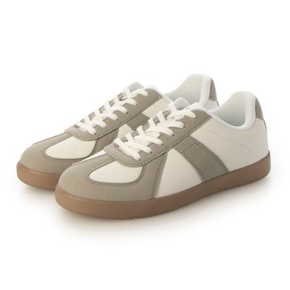 楽天LOCOMALL（ロコンド公式ストア）アーノルドパーマー Arnold Palmer アーノルドパーマー スニーカー レディース ジャーマントレーナー おしゃれ 白 黒 疲れない 軽量 ウォーキング 歩きやすい AL0734 （WHITE/GRAY）