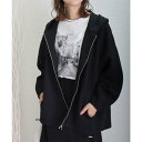 リベル モア libelle more ダンボールポンチフードジップブルゾン (ブラック)