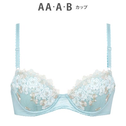 ウイング Wing Wing/(W)ウイング 3/4カップブラ 【ナチュラルアップブラ】(AA～B) （ターコイズ）