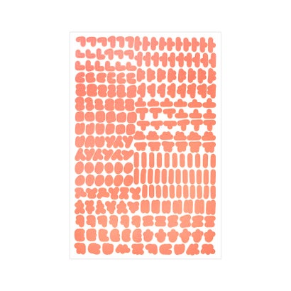 ジュリアブティック JULIA BOUTIQUE 10色ハングル文字シール/L00070 （アプリコット）