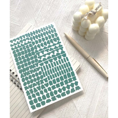 ジュリアブティック JULIA BOUTIQUE 10色ハングル文字シール/L00070 (グリーン)