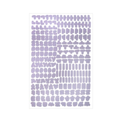 ジュリアブティック JULIA BOUTIQUE 10色ハングル文字シール/L00070 (パープル)