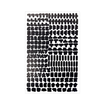 ジュリアブティック JULIA BOUTIQUE 10色ハングル文字シール/L00070 (ブラック)