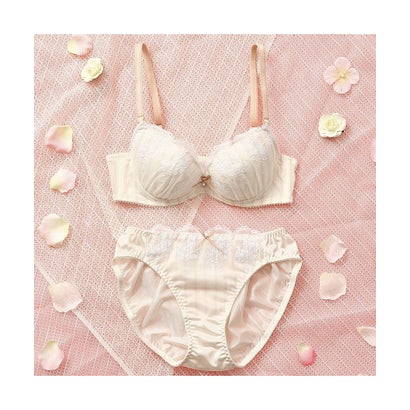 パリーゼ Palissee ノスタルジーフラワーレース 3/4カップブラ&ショーツ 【返品不可商品】 (アイボリー)