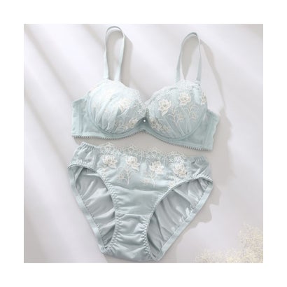 パリーゼ Palissee ペタルラフィネ3/4カップブラ&ショーツ【返品不可商品】 (グリーン)