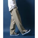 アンパス ANPAS 【ANPAS】ツイル ワイドパンツ ワークパンツ スケーターパンツ メンズ ボトムス カジュアル (ベージュ)