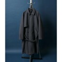 アンパス ANPAS 【ANPAS】Melton Oversize Trench Coat Coat/ANPAS メルトン オーバーサイズ トレンチコート (チャコール)(4)