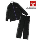 マルカワ MARUKAWA レディース 大きいサイズ 3L 4L 5L【Kappa】カッパ サイド ロゴテープ ジャージ 上下 セット セットアップ 長袖 クイ...