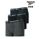 マルカワ MARUKAWA 【Reebok】リーボック ボクサーパンツ 3枚セット/メンズ 下着 アンダーウェア インナー 3枚セット 前開き ストレッチ M ...