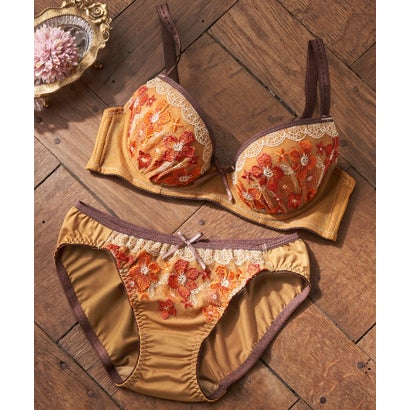 ユナウ YU'NOW モテ谷間の大人sweetブラ＆ショーツ【返品不可商品】 （ブラウン）