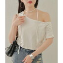 パル PAL 【Chico】チョーカー付ワンショルピグメントT (white)