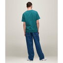 トミージーンズ TOMMY JEANS レギュラーポップカラーバーシティTシャツ (ブルー)