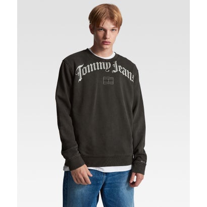 トミージーンズ TOMMY JEANS TJMリラックスグランジアーチクルーネックプルオーバー (グレー系)