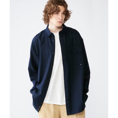 トミージーンズ TOMMY JEANS バーシティエクスプローラーシャツ (ネイビー) トミージーンズ TOMMY JEANS バーシティエクスプローラーシャツ (ネイビー)