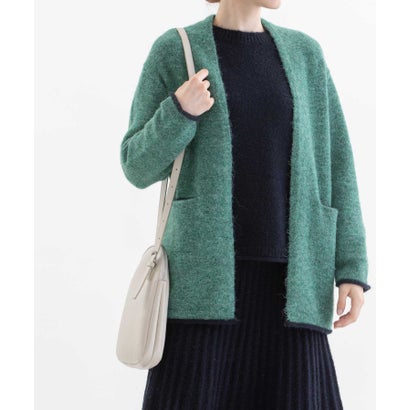 ノップドゥノッド nop de nod ロングモヘアはおりカーディガン （グリーン）