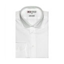 トーキョーシャツ TOKYO SHIRTS 【国産しゃれシャツ】 セミワイド 長袖 形態安定 綿100% ピンオックス織り (シロ)