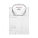 トーキョーシャツ TOKYO SHIRTS 【国産しゃれシャツ】 ホリゾンタル 長袖 形態安定 綿100% ツイル織り (シロ)
