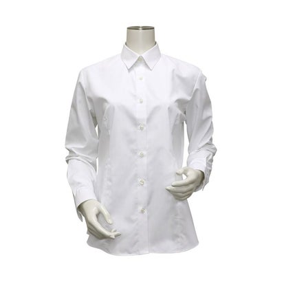 トーキョーシャツ TOKYO SHIRTS 【透け防止・白無地】 形態安定 レギュラー衿 長袖 レディースシャツ 定番 (ホワイト)