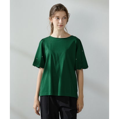 ルスークホリデー LE SOUK HOLIDAY 【接触冷感】バルーンスリーブTシャツ （グリーン）