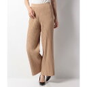 エイミーイストワール eimy istoire シンプルニットパンツ (BEIGE)