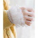 テディショップ Teddyshop 付け袖 つけ袖 レース レディース 白 黒 レース 付袖 女性 (J:ホワイト)