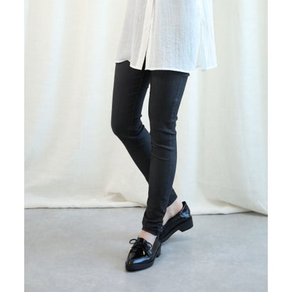 aimoha/累計50万枚突破!ハイウエストストレッチ美脚スキニーレギンスパンツ[ポケット付き]（スミクロ）