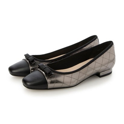 メルモ MELMO リボンモチーフステッチカッターパンプス （エタンコンビ）