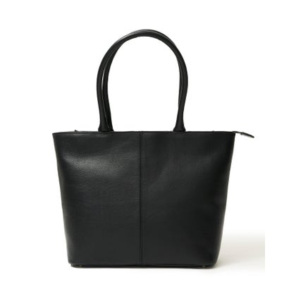 テットオム TETE HOMME あおりポケット付きレザートートバッグ （ブラック系1）