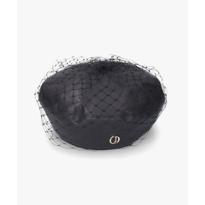 シャポー ド オー Chapeau d'O Chapeau d' O Tulle Fake Leather Beret (BLACK (01)) シャポー ド オー Chapeau d'O Chapeau d' O Tulle Fake Leather Beret (BLACK (01))