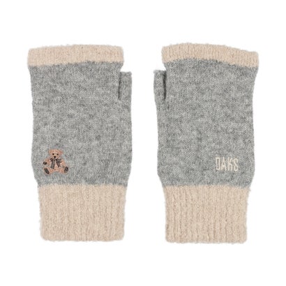ダックス DAKS 婦人 ニット手袋 指なし (グレー)