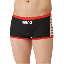 アリーナ arena ARENA アリーナ スイミング メンズ 水着 トレーニングスパッツ ショートレッグ SAR41【返品不可商品】 (ブラック/レッド)