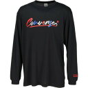 コンバース CONVERSE CONVERSE コンバース バスケット プリントロングスリーブシャツ 長袖 トップス ロンT (ブラック/Cレッド)