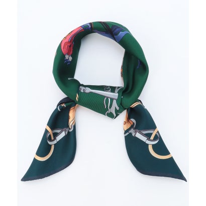 レリアン Leilian デザインスカーフ （グリーン系）
