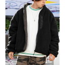 ワンフォークロージング 1111clothing リバーシブル ボア ジャケット メンズ ボア ブルゾン レディース オーバーサイズ ボアブルゾン シープボア ...