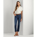 ローレン ラルフ ローレン LAUREN RALPH LAUREN ハイライズ ストレート アンクル ジーンズ (400ブルー)