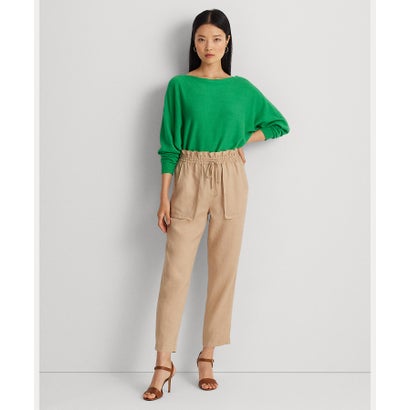 ローレン ラルフ ローレン LAUREN RALPH LAUREN リネン アンクル パンツ （270ブラウン）