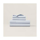 ラルフ ローレン ホーム RALPH LAUREN HOME シアサッカー ストライプ ボックスシーツ/シングルサイズ (400ブルー)(3)