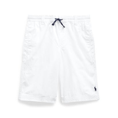 ポロ ラルフ ローレン POLO RALPH LAUREN (ボーイズ 8才〜20才)コットンツイル ドローストリング ショートパンツ （100ホワイト）