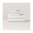 ラルフ ローレン ホーム RALPH LAUREN HOME オーガニック コットン Lovan ジャカード ボックスシーツ /シングルサイズ (100ホワイト...
