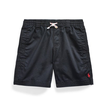 ポロ ラルフ ローレン POLO RALPH LAUREN (ボーイズ 5才〜7才)コットンツイル ドローストリング ショートパンツ （001ブラック）