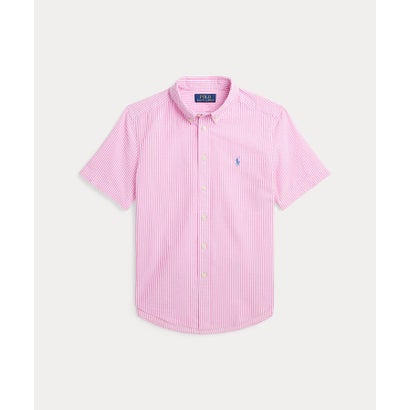 ポロ ラルフ ローレン POLO RALPH LAUREN (ボーイズ 8才〜20才)ストライプド シアサッカー ショートスリーブ シャツ (650ピンク) ポロ ラルフ ローレン POLO RALPH LAUREN (ボーイズ 8才〜20才)ストライプド シアサッカー ショートスリーブ シャツ (650ピンク)