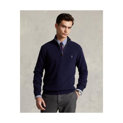 ポロ ラルフ ローレン POLO RALPH LAUREN ウールカシミヤ クォータージップ セーター （400ブルー）