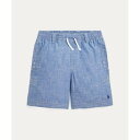 ポロ ラルフ ローレン POLO RALPH LAUREN (ボーイズ 8才~20才)インディゴ シャンブレー ドローストリング ショートパンツ (450ブルー)