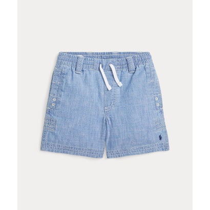 ポロ ラルフ ローレン POLO RALPH LAUREN (ボーイズ 2才～7才)インディゴ シャンブレー ドローストリング ショートパンツ （450ブルー）