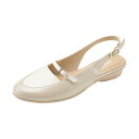 LOCOMALL(ロコンド公式ストア)で買える「アシックス ウォーキング(ペダラ ASICS WALKING (PEDALA ペダラ フラット ヒール ストラップ レディース 2E (ベージュ(エナメル×オフホワイト)」の画像です。価格は13,200円になります。