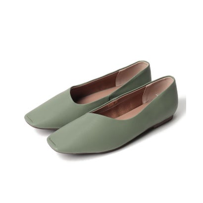 エスメラルダ インポート Esmeralda import 【MIO NOTIS/ミオノティス】アシメカットパンプス （グリーン）