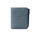 ヒロフ HIROFU 【プラティカ】二つ折り財布 レザー コンパクト ウォレット 本革 (ポラリスブルー(093))